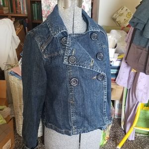Denim double breasted jacket
